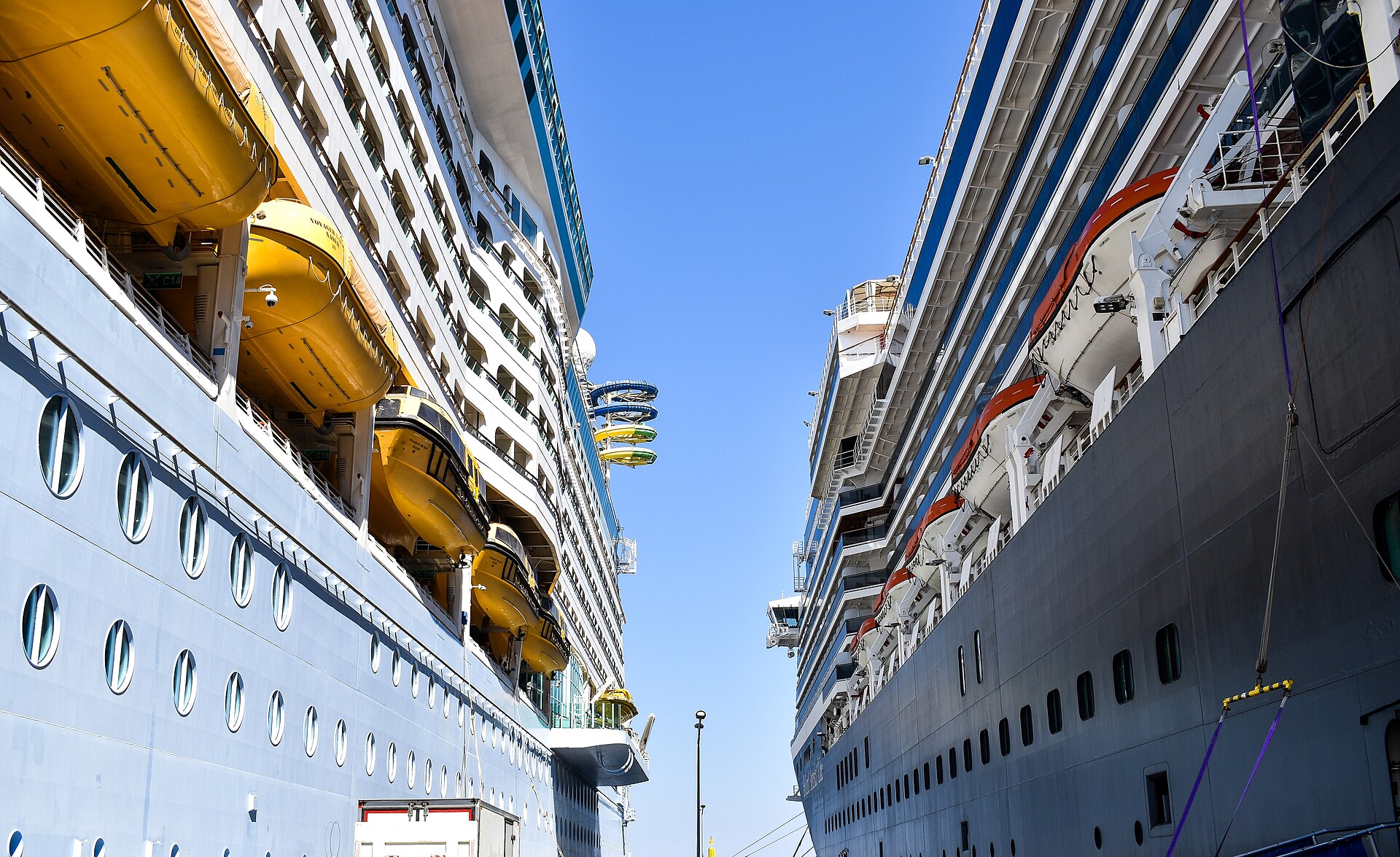 Cruise ships at the Port of Kuşadası